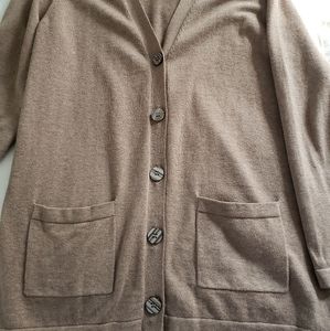 Heather taupe cardigan